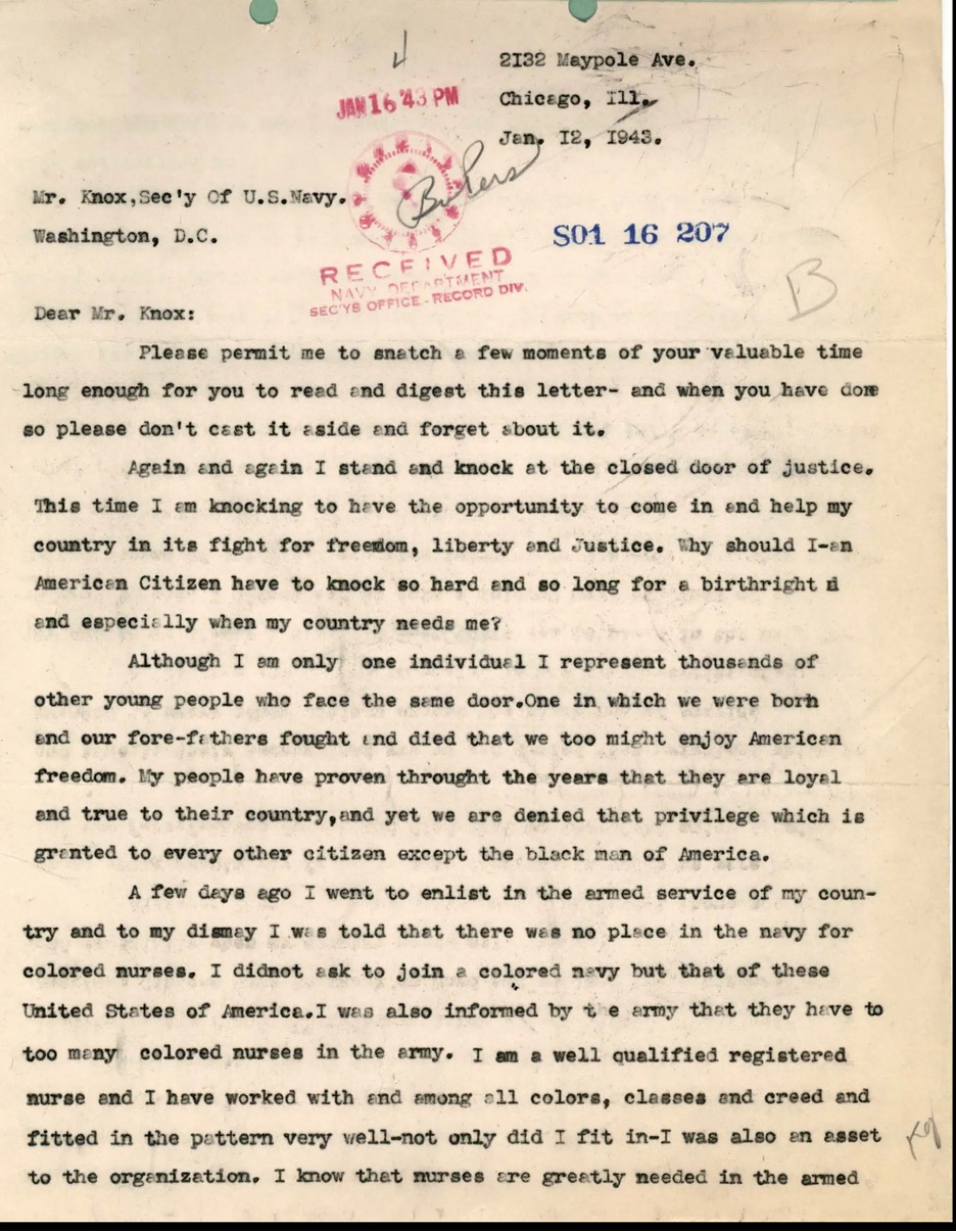 8-8 Ethel Ross letter 1